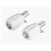 Two BBB derailleur barrel adjusters for precise cable tension and smooth gear shifting on bicycle components.