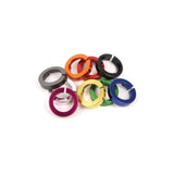 ODI Lock Jaw clamps with snap caps for lock-on grip system, designed for MTB, BMX, and ATV bike handlebars.