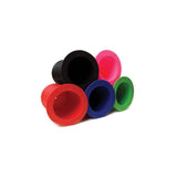 Blue ODI Longneck drink coozie with liner, insulated grip for standard cans, designed for keeping beverages cold.
