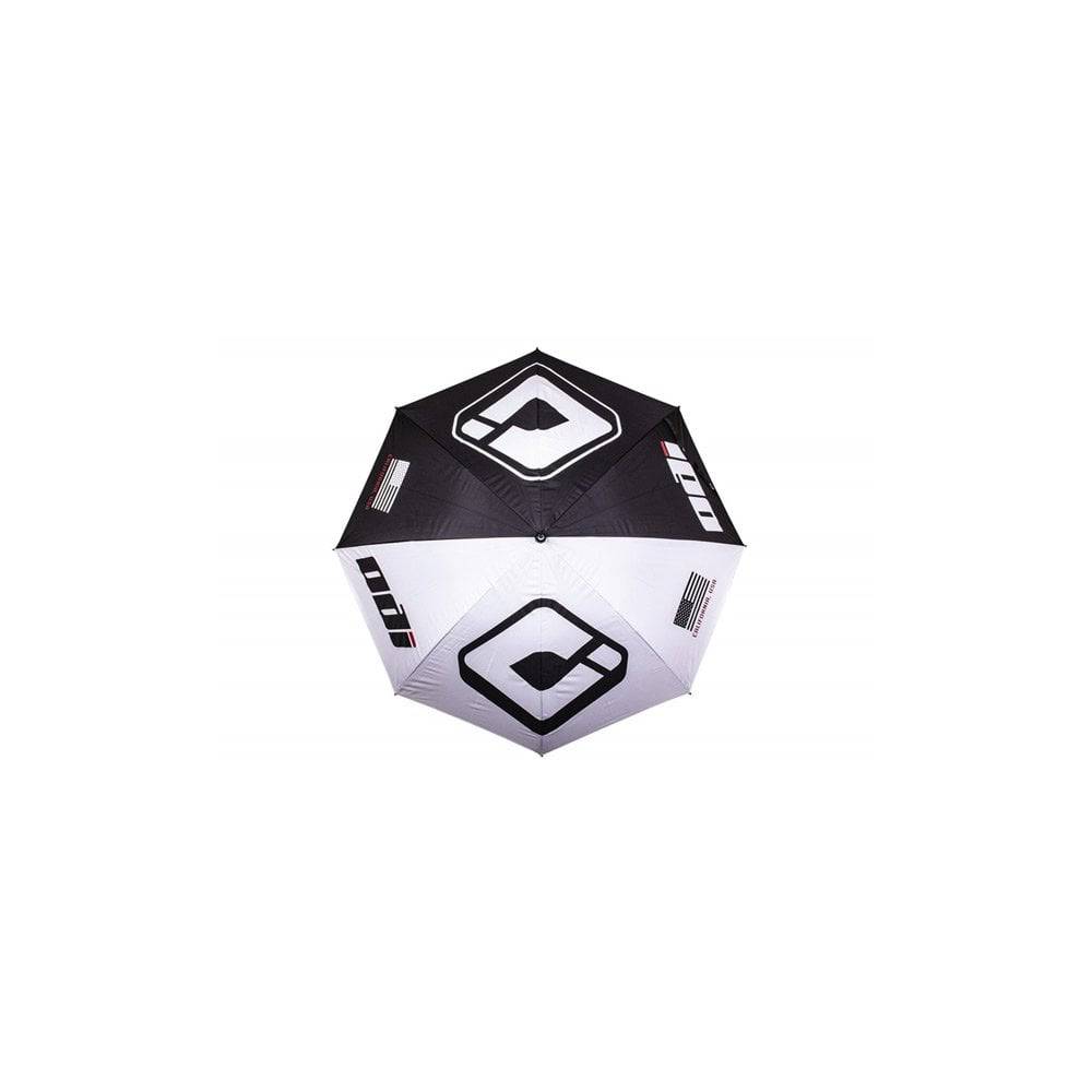ODI 60 umbrella grip with carbon fiber shaft and golf handle, installed on a cycling component for enhanced control.