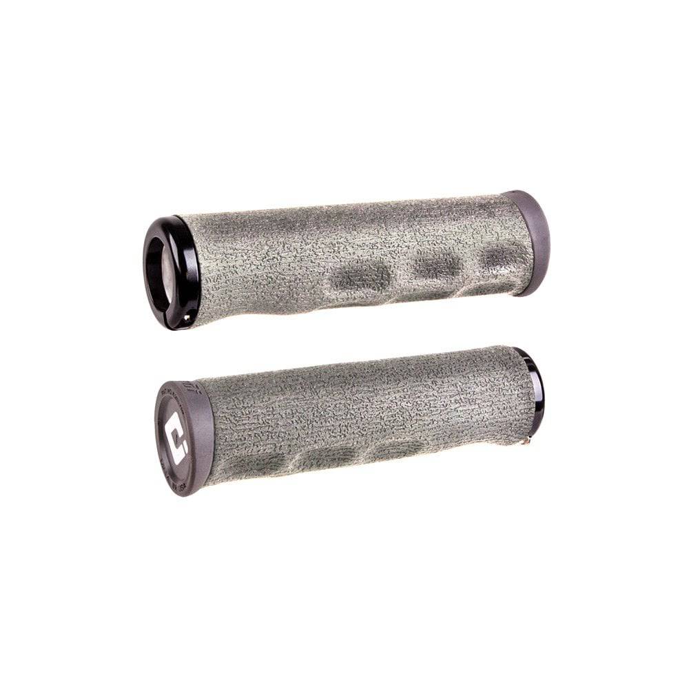ODI Dread Lock MTB grips with lock-on system and vibration dampening, designed for mountain biking components.