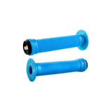 ODI Longneck ST BMX and scooter grips with ribbed pattern and end plugs, designed for secure handling and durability.