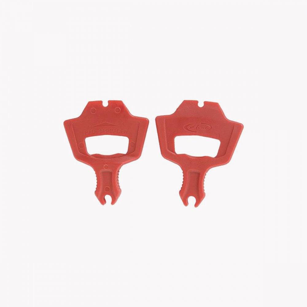 Avid SRAM disc brake pad spacers, 2.8mm, for Guide Trail and Code calipers, set of two, shown on a white background.