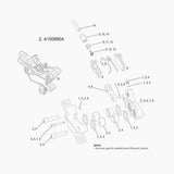 Avid SRAM disc brake caliper piston kit with seals and O-rings for CODE and GUIDE RE mountain bike brake components.