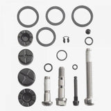 Avid Elixir X0/9 trail disc brake caliper spare parts kit with small components for maintenance and repairs.