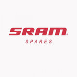 Black SRAM hydraulic road disc brake banjo fitting for spare disc brake components, shown in close-up.