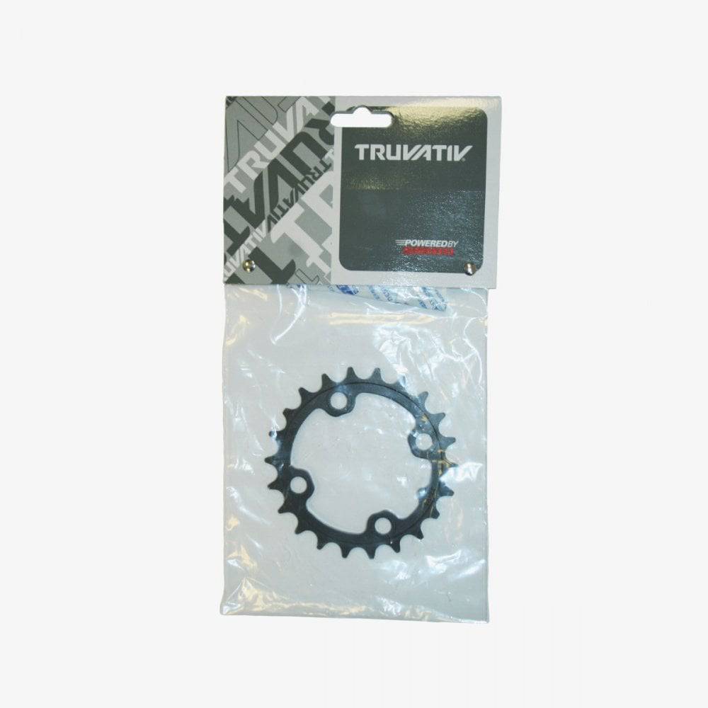 Truvativ MTB 22T aluminium chain ring with 64mm BCD in tungsten grey for mountain bike components.