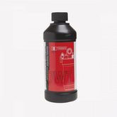 RockShox rear suspension damping fluid in a 120ml bottle for mountain bike maintenance, used in workshop repairs.