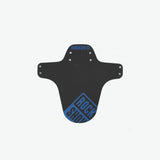 Black gloss blue print RockShox MTB fender for SID Ultimate fork, providing protection and splash guard for mountain biking.