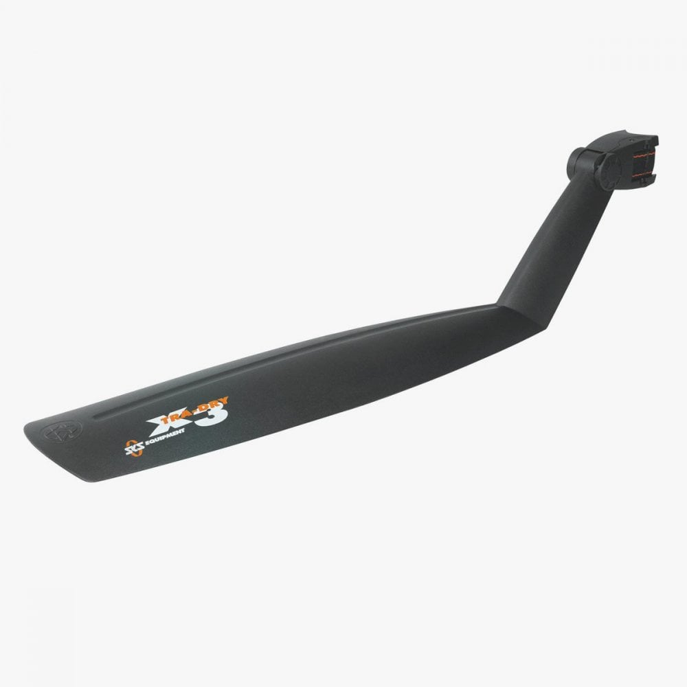 SKS X-Tra-Dry Rear Mudguard for 26-inch bikes in black, adjustable and quick-release bike fender accessory.