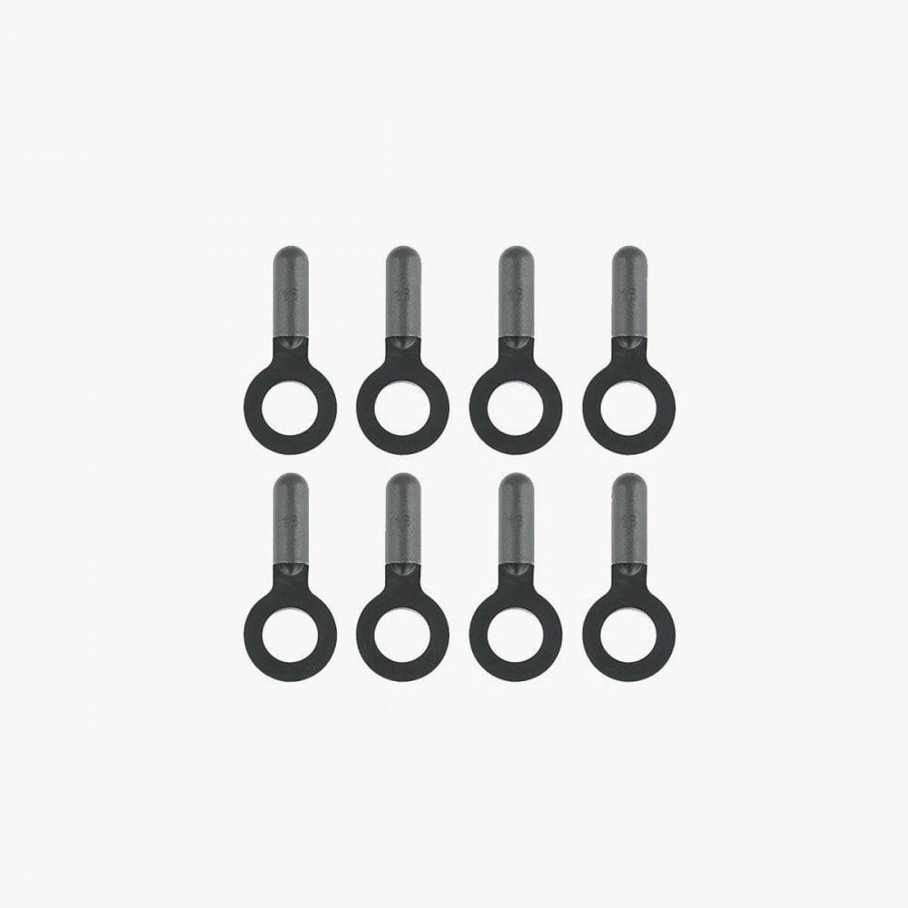 Set of 8 SKS replacement fixed stay end caps for fixed bridge mudguards, durable accessories for bicycle fenders.