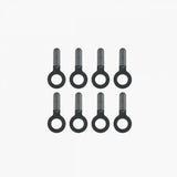 Set of 8 SKS replacement fixed stay end caps for fixed bridge mudguards, durable accessories for bicycle fenders.