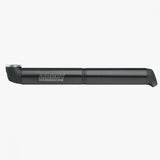 SKS Airboy Mini Pump in black with frame mount, compact bicycle pump for Presta valves, suitable for cycling accessories.