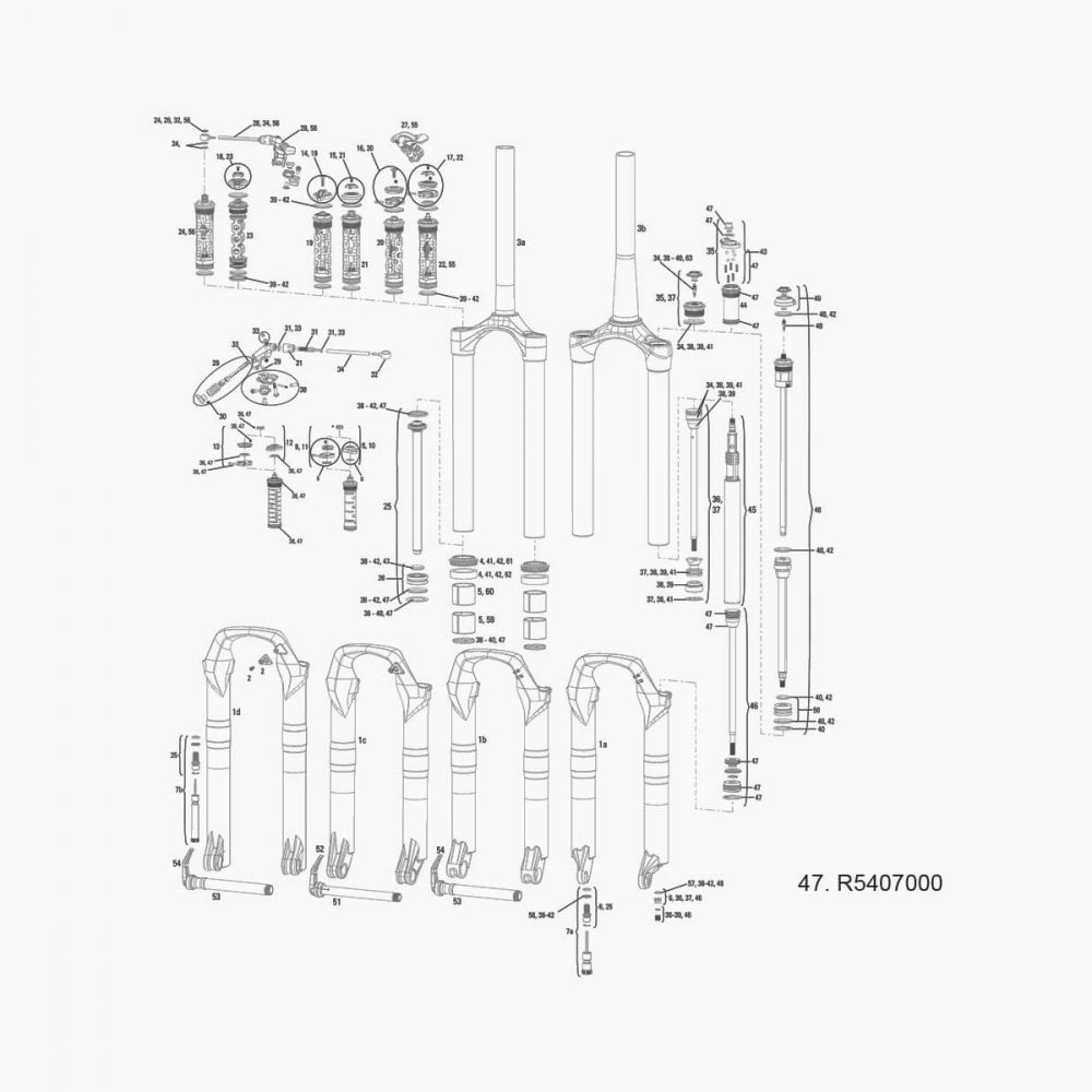 Rock Shox Spare Front Suspension Service Kit Air U-Turn/Motion Control 2010 Revelation Spares & Accesories