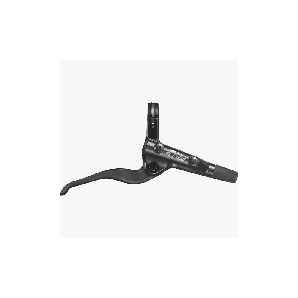Shimano Alfine BL-S7000 right hand hydraulic brake lever for disc brakes in black, showcasing ergonomic design and mounting details.