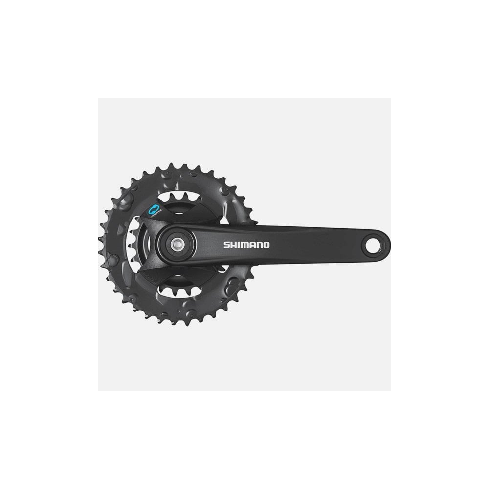 Shimano Altus FC-M315 36/22 MTB crankset with 170mm black chainset for 7/8-speed bikes, without chainguard.