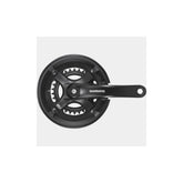Shimano Fc-Ty501 Chainset 46 / 30 Double 7 / 8-Speed 170 Mm With Chainguard Black Cranks