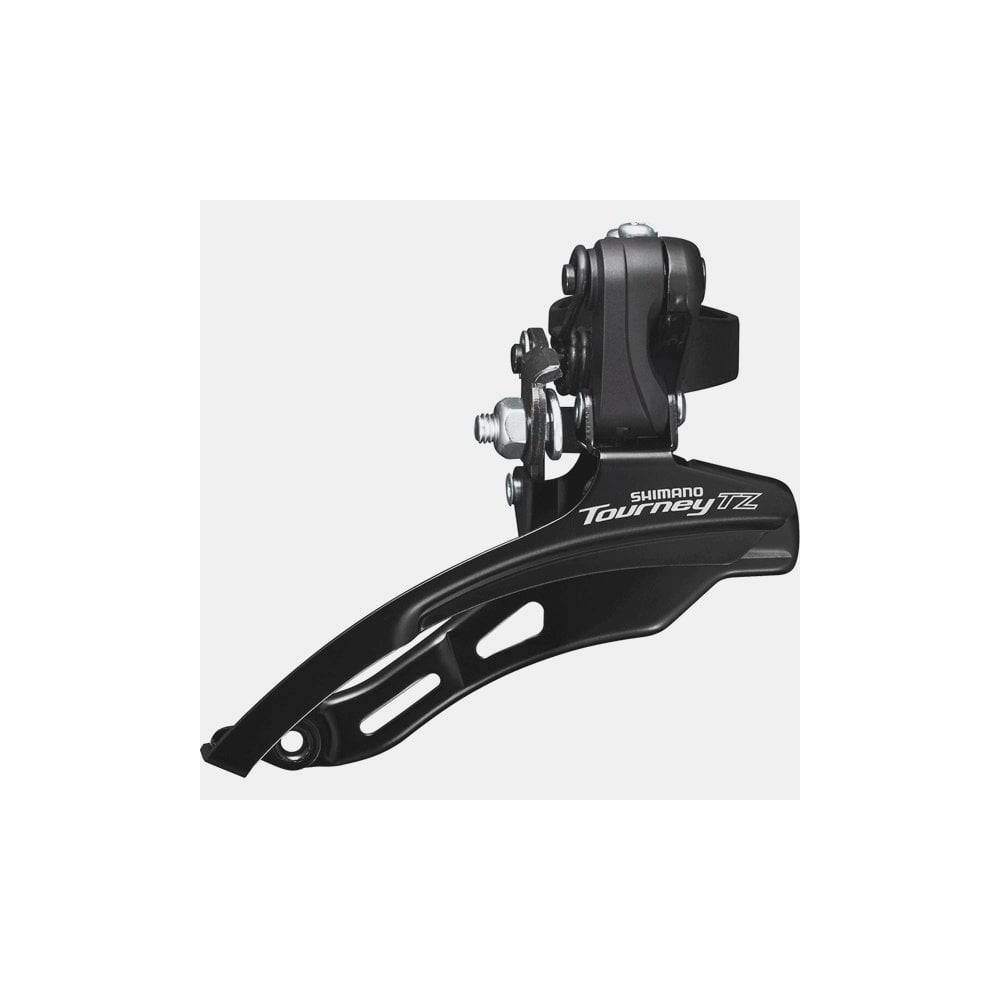 Shimano Tourney TY FD-TZ510 6-speed MTB front derailleur, down swing, top pull, 28.6mm clamp, 66-69° angle, 48T capacity