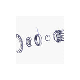 Dt Swiss External Screw Thread Ring Nut M34 X 1 Mm, For 3-Pawl Hubs