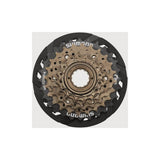Shimano Tourney TY MF-TZ500 7-speed mountain bike freewheel with 14-28T gear range, component for bike drivetrain.