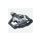 Shimano PD-EH500 dual-sided SPD pedals for commuting and touring bikes, featuring durable components and easy clip-in design.