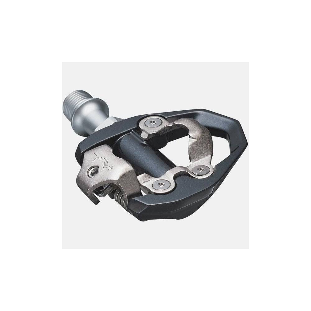 Shimano PD-ES600 SPD touring and MTB pedals with adjustable tension, wide platform, and durable metal construction.