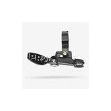 PRO MTB dropper seatpost with left-hand lever for smooth height adjustment, designed for mountain biking components.