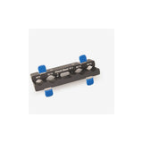 Park Tool AV-5 axle and pedal vice insert with aluminum jaws for workshop use, designed for bike maintenance and repairs.