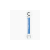 Park Tool MWR-17 ratcheting metric wrench with 17mm box end and two-way ratchet for workshop bike maintenance.
