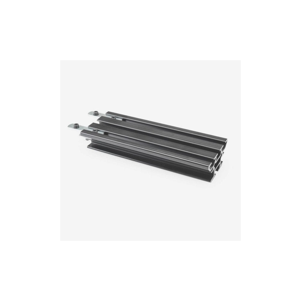 Park Tool PRS-22EXT workshop repair stand extension for longer wheelbase bikes, USA-made, shown attached to bike frame.