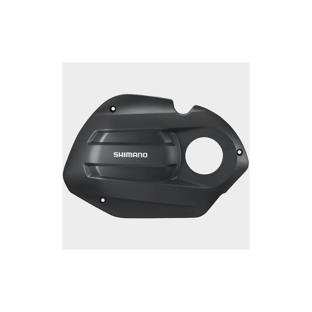 Shimano STEPS SM-DUE50 drive unit cover with screws for Trekking E-Bikes, showcasing durable bike component parts.