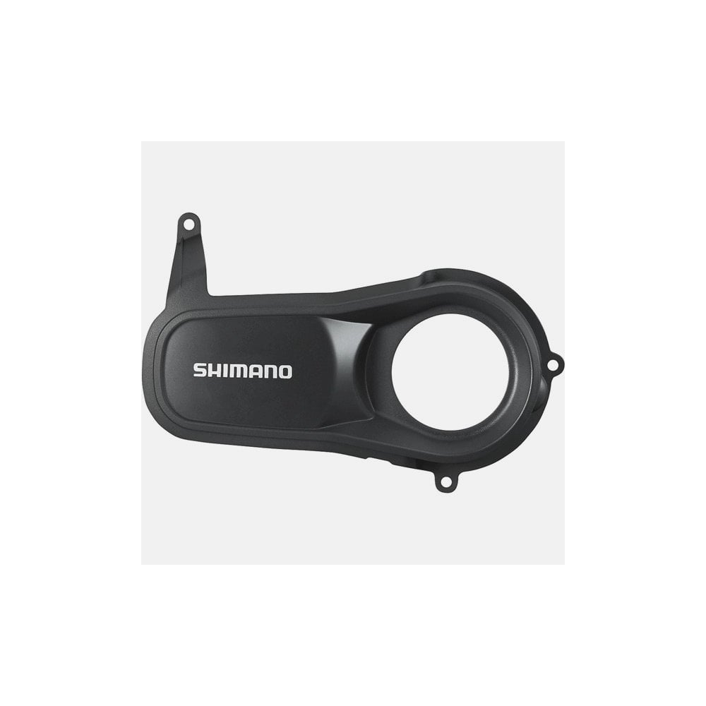 Shimano STEPS SM-DUE50 trekking drive unit cover with screws, genuine replacement component for e-bike motor systems.