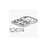 Thule 52674 mounting bracket for 598 series car rack, genuine replacement accessory for secure roof rack installation.