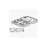Thule 52674 mounting bracket for 598 series car rack, genuine replacement accessory for secure roof rack installation.