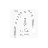 Thule 52911 bike frame kit accessory for Thule rack systems, showing metal frame and mounting components.