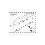 Thule 52977 number plate holder for car racks, showcasing secure attachment and easy installation of vehicle license plates.