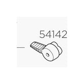 Thule 54142 front hub axle knob replacement for Thule 599 bike rack, accessory part in black with textured grip.