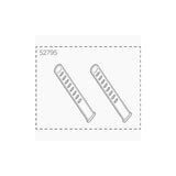 Black Thule Yepp foot straps pair, genuine replacement accessories for Yepp child seat safety and comfort.