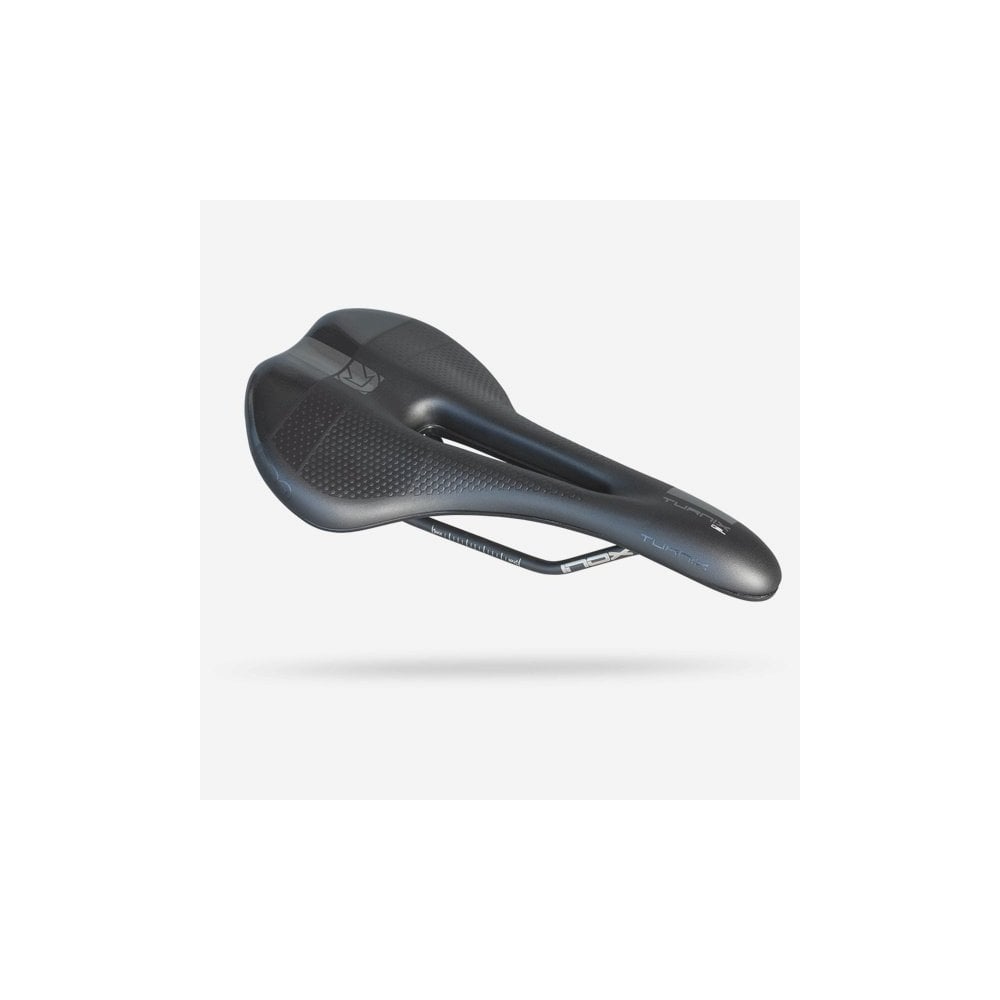 PRO Turnix Gel Saddle with shock-absorbing PU padding and stainless steel rails for comfortable cycling components