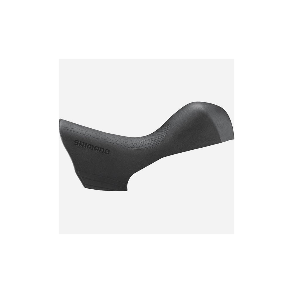 Pair of Shimano 105 ST-R7020 shifter bracket covers for bike components, genuine replacement parts in black.
