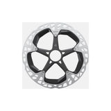 Shimano STEPS RT-EM910 Ice Tech Freeza rotor with lockring for e-bike braking components, durable and corrosion-resistant.