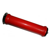 Elite Arion Mag Roller drum with skewer and flange for indoor trainers, showing the fitness accessory setup on a plain background.