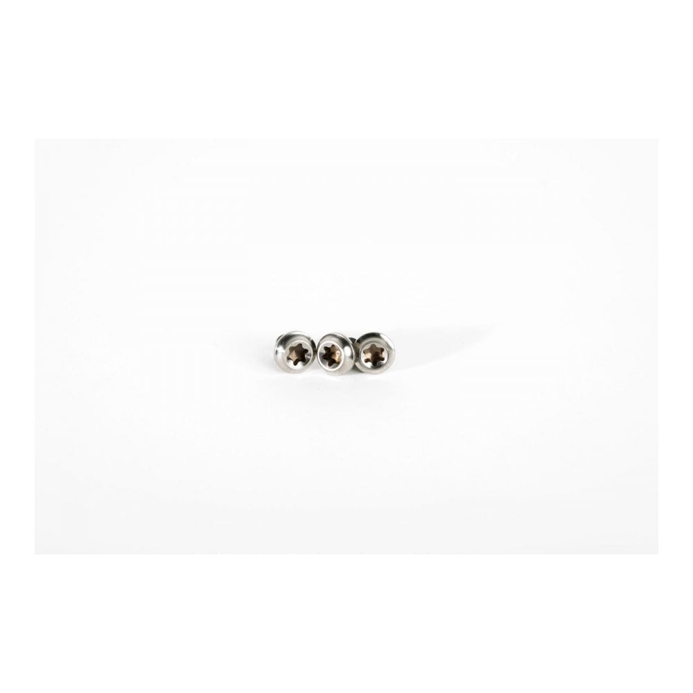 Cane Creek eeWings titanium chainring bolts for eeWings cranksets, showing durable, corrosion-resistant hardware on a bike component.