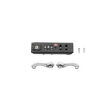 Topeak Spare Pakgo X TSA lock and zipper set in black with fixing screws, accessory for bike security and luggage.