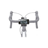 Topeak RideCase for iPhone XS Max with QuickClick mount and adjustable viewing angles, accessory bike phone holder.