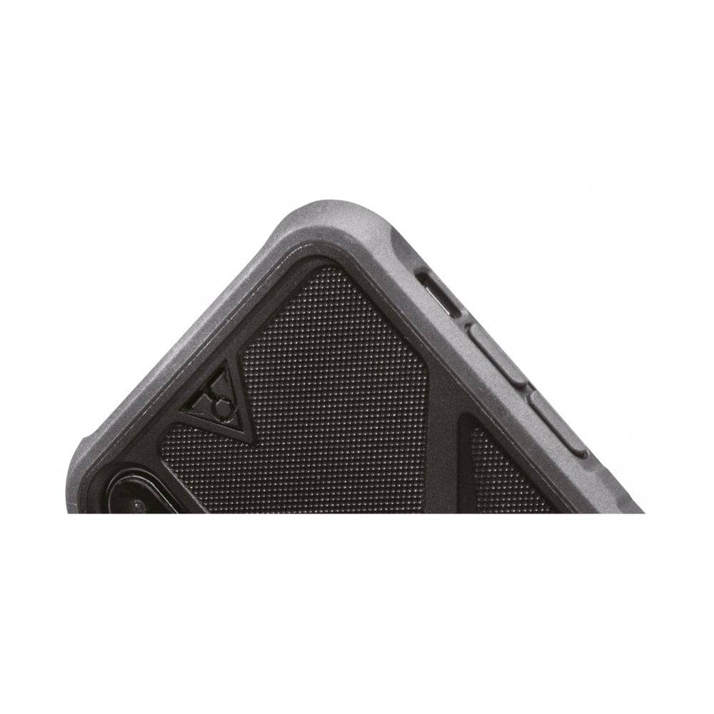 Topeak RideCase for iPhone XS Max with QuickClick mount and adjustable viewing angles, accessory for bike phone protection.