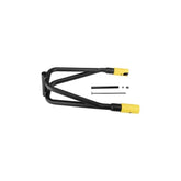 Topeak Journey Trailer Yoke in black and yellow, 262mm length, designed for hub gear and 12mm bolt-through frames.