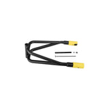 Topeak Journey Trailer Yoke in black and yellow, 262mm length, designed for hub gear and 12mm bolt-through frames.