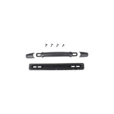 Black Topeak Spare Pakgo X handle replacement with backing plate and screws, designed for bike accessories.