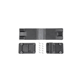 Black Topeak Spare Pakgo X bike case hinge replacement, durable and easy to install accessory for bike storage.